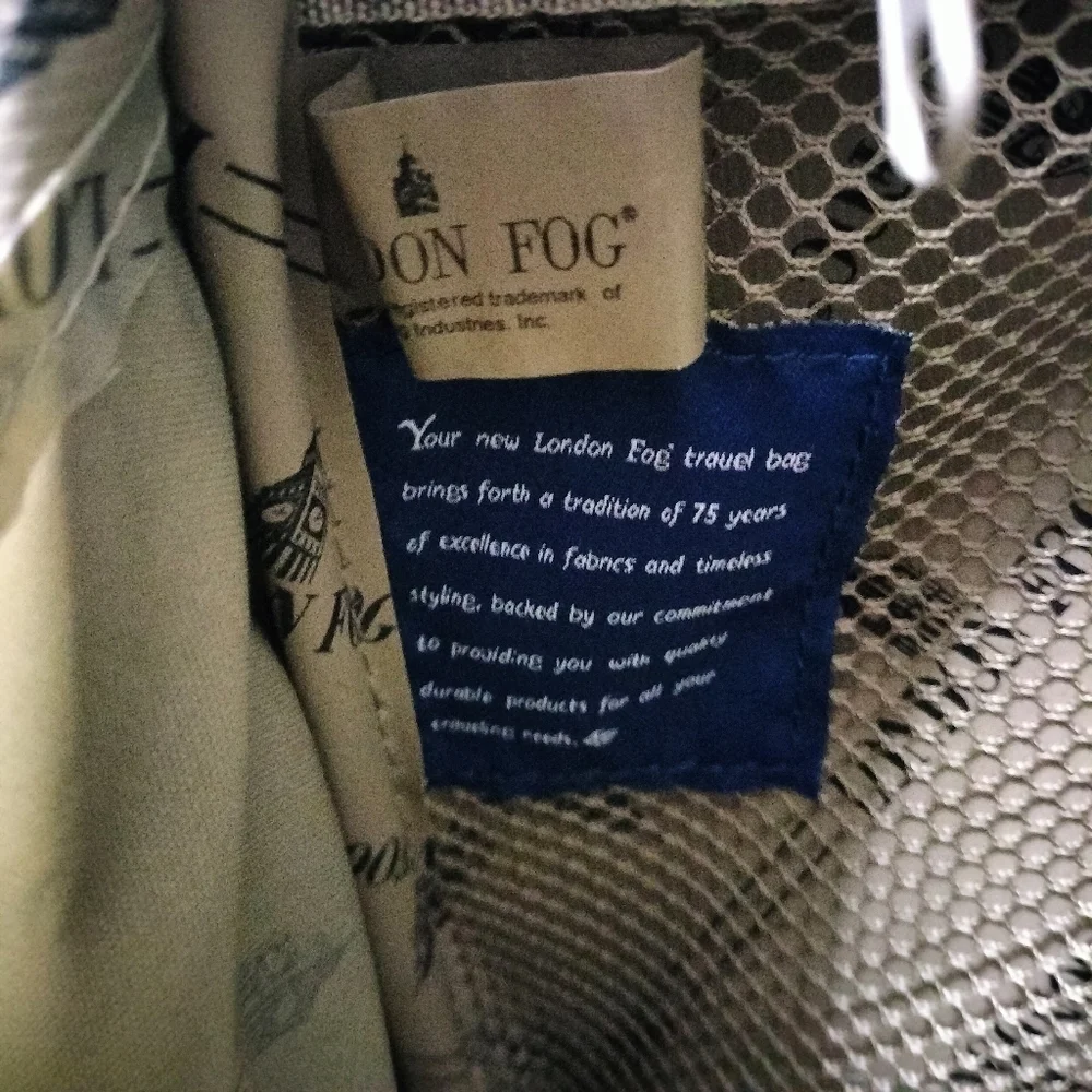 Vintage London Fog Travel Bag